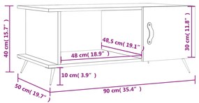 ΤΡΑΠΕΖΑΚΙ ΣΑΛΟΝΙΟΥ ΛΕΥΚΟ 90X50X40 ΕΚ. ΕΠΕΞΕΡΓΑΣΜΕΝΟ ΞΥΛΟ 829460