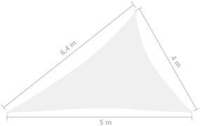 ΠΑΝΙ ΣΚΙΑΣΗΣ ΤΡΙΓΩΝΟ ΛΕΥΚΟ 4 X 5 X 6,4 Μ. ΑΠΟ ΎΦΑΣΜΑ OXFORD 135294