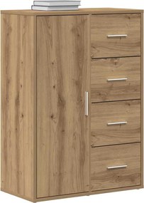 vidaXL Πλαϊνό γραφείο Artisan Oak 60 x 31 x 84 εκ. Επεξεργασμένο ξύλο