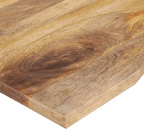 vidaXL Επιφάνεια Γραφείου Καμπύλη 80x60x2,5 εκ Μασίφ Ακατ. Μάνγκο