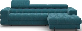 Γωνιακός καναπές Freyia-Petrol-Δεξιά - 285.00Χ181.00Χ93.00cm
