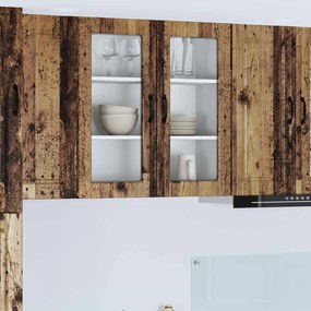 Ντουλάπα Κουζίνας με ράφι Επιτοίχιο Παλιό ξύλο 80 x 31 x 80 εκ.