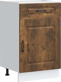 vidaXL ντουλάπι βάσης κουζίνας Kalmar Καπνιστή δρυς Επεξεργασμένο Ξύλο