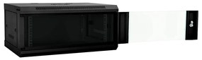 vidaXL Ντουλάπα δικτύου με αποθήκευση Μαύρο 60 x 35 x 28 εκ Ατσάλι