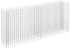 vidaXL Συρματοκιβώτιο-Γλάστρα Υπερυψωμένη 180x30x90 εκ. Γαλβ. Χάλυβας
