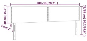 Κεφαλάρια Κρεβατιού 2 τεμ.Σκούρο Μπλε 100x5x78/88 εκ. Βελούδινο - Μπλε