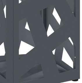 vidaXL Σχέδιο & βάση αποθήκευσης Ανθρακί 15.5 x 15.5 x 49 εκ Ατσάλι