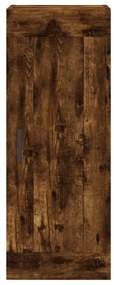 vidaXL Ντουλάπι Τοίχου Καπνιστή Δρυς 34,5 x 34 x 90 εκ. Επεξεργ. Ξύλο