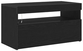 vidaXL Ντουλάπι TV Μαύρο 75 x 35 x 40 εκ. Επεξεργασμένο ξύλο