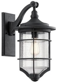 Φανάρι Απλίκα Φωτιστικό Τοίχου 1xE27 Μαύρο IP44 46cm Royal Marine KL-ROYAL-MARINE2-M Elstead Lighting KL-ROYAL-MARINE2-M Μαύρο