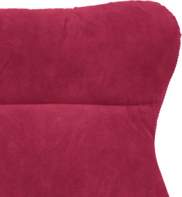vidaXL Πολυθρόνα Κόκκινο 69 x 74 x 93 εκ. Βελούδο