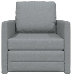 vidaXL Καναπές Κρεβάτι 2 σε 1 Ανοιχτό Γκρι 74x77x81 εκ. Ύφασμα