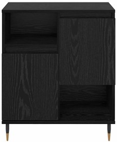 vidaXL Πλαϊνό γραφείο Μαύρη δρυς 60 x 35 x 70 cm Επεξεργασμένο ξύλο