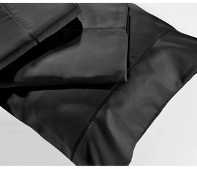Μαξιλαροθήκες (Σετ 2τμχ) 250/10 Με Φάσα Black Down Town 52X75 100% Βαμβακοσατέν