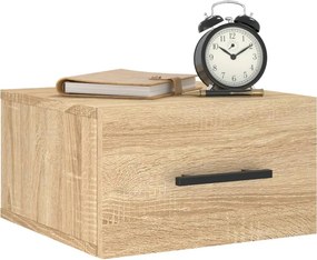 VidaXL Κομοδίνα Επιτοίχια 2 τεμ. Sonoma Δρυς 35 x 35 x 20 εκ.