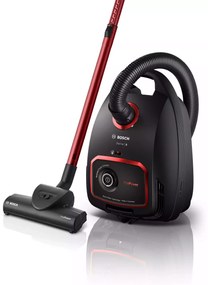 Bosch BGL6POW2 Ηλεκτρική Σκούπα 850W με Σακούλα 4lt, Μαύρη-Κόκκινη