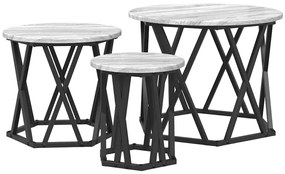 vidaXL Κομοδίνο Μονάδας 3 pcs Γκρι sonoma 53 x 53 x 40 cm