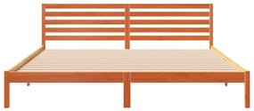 vidaXL Σκελετός Κρεβατιού Καφέ κεριού 200 x 210 cm Μασίφ ξύλο πεύκου
