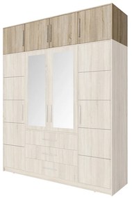 Ντουλάπι Honolulu A136, Sonoma οξιά, 45x196x57cm, Πλαστικοποιημένη μοριοσανίδα