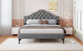 Επενδυμένο κρεβάτι Desora-Gkri