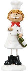 Φιγούρα Cook "Star Chef" Πολυρεζίνη Λευκό PU Pcs. Assorted 4.5x4.5x13cm-05161276