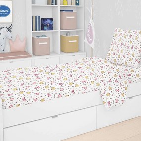 Σεντόνι Παιδικό Σετ 3Τμχ Elephant 172 Pink DimCol Μονό 160x240cm 100% Βαμβάκι