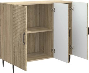 vidaXL Πλαϊνό γραφείο Sonoma Δρυς 89 x 34,5 x 80 εκ Επεξεργασμένο Ξύλο