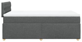 ΚΡΕΒΑΤΙ BOXSPRING ΜΕ ΣΤΡΩΜΑ ΣΚΟΥΡΟ ΓΚΡΙ 120X190 ΕΚ ΥΦΑΣΜΑΤΙΝΟ 3288927