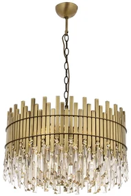 Φωτιστικό Οροφής 301AUR1164 Φ60x90cm 8xE27 40W Gold Opviq