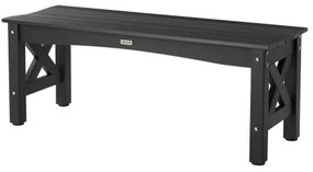 VEVOR Outdoor Bench Patio Bench 113 cm Weatherproof Plastic Frame 272 kg Black