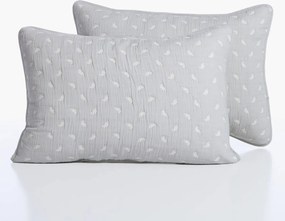 Ζεύγος Μαξιλαροθήκες Καπιτονέ (52x72) Nef-Nef Homeware Surreal Grey