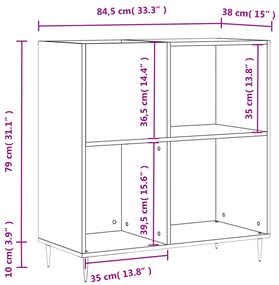 ΔΙΣΚΟΘΗΚΗ ΓΚΡΙ ΣΚΥΡΟΔΕΜΑΤΟΣ 84,5 X 38 X 89 ΕΚ ΑΠΟ ΕΠΕΞΕΡΓ. ΞΥΛΟ 831768