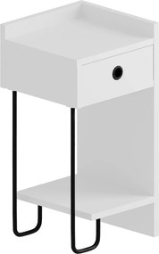 Κομοδίνο Λευκό PRAVAR 32x30x61