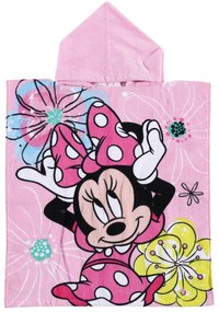Πόντσο Βαμβακερό 50x115εκ. Minnie Cartoon 5871 Ροζ-Φούξια Disney