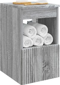 vidaXL Ντουλάπι Μπάνιου Γκρι Sonoma 30 x 44,5 x 50 εκ.