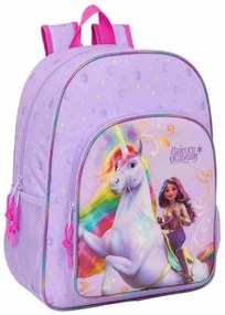 Σχολική Τσάντα Unicorn Academy Λιλά 33 x 42 x 14 cm