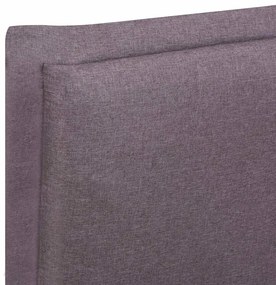 vidaXL Σκελετός Κρεβατιού Χωρίς Στρώμα Taupe Υφασμάτινο 135x190 εκ.