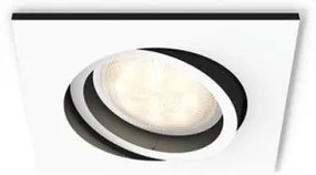 Έξυπνο Χωνευτό Σποτ Επέκτασης Led GU10 5W 9x9cm Hue WA Milliskin Philips Hue-929003047301-Λευκό 929003047301