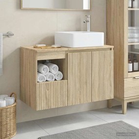 vidaXL Σετ Επίπλων Μπάνιου 2 τμχ. Sonoma Δρυς Επεξεργασμένο Ξύλο