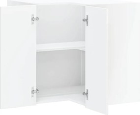 vidaXL Γωνιακό ντουλάπι τοίχου κουζίνας "Lucca" High Gloss White