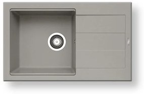 Kitchen Sink Essential Sparta Plus Lux 78x48 cm 1B 1D Industrial Grey