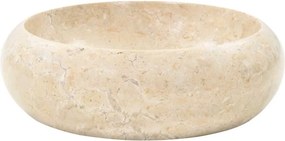 vidaXL Νιπτήρας Κρεμ 40 x 12 εκ. Μαρμάρινος