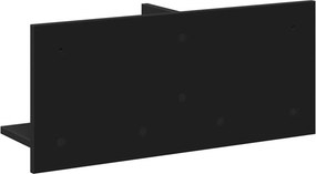 vidaXL Ντουλάπι Τοίχου Μαύρο 70x16,5x30 εκ. από Επεξεργασμένο Ξύλο