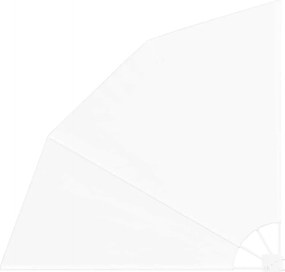 vidaXL Αδιάφανο σκίαστρο μπαλκονιού Λευκό 140 x 140 cm Πολυεστέρας