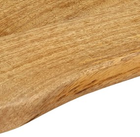 vidaXL Επιφάνεια Τραπεζιού 90x40x3,8 εκ. Live Edge Μασίφ Ξύλο Μάνγκο