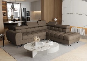 Γωνιακός καναπές Lordy-Mpez Skouro-Δεξιά