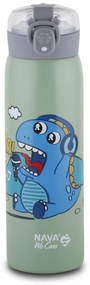 NAVA Θερμός μπουκάλι ανοξείδωτο "We Care" πράσινο 500ml 10-110-012