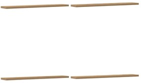 vidaXL Ράφια Τοίχου 4 τεμ. Artisan Δρυς 60x20x1,5εκ. από Επεξεργ. Ξύλο
