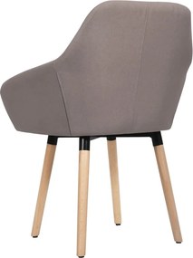 vidaXL Καρέκλες Τραπεζαρίας 2 τεμ. Χρώμα Taupe Υφασμάτινες