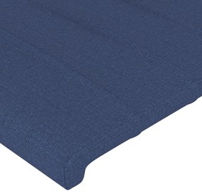 vidaXL Κεφαλάρι Μπλε 180x5x118/128 εκ. Ύφασμα